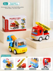 YAOLAN | Educational Toy Car Set for Toddlers Inertial Mini Construction Vehicles