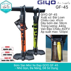 Bơm Sàn Mini Xe Đạp GIYO GF 45 – Đa Năng Nhỏ Gọn Tiện Lợi