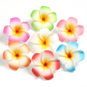 10PCS Artificial Plumeria Rubra Flowers DIY Hairpins Hawaiian Gift Decoration Fake Flowers Home Flower Wall Wedding Party Decor Craft Simulation Flower Heads