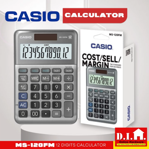 Do It Home Casio MS-120FM 12 Digits Calculator Mini Desk Type