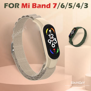 สายไนล่อนสำหรับ Mi วง7 สำหรับ Xiaomi MI วง6 และ MI วง4 3 สายรัดไนลอน