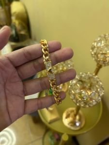 GELANG EMAS RANTAI LOVE TITANIUM