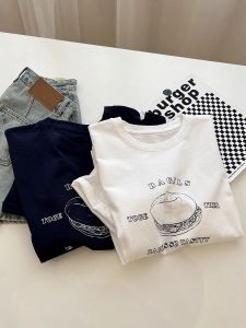 Vintage Japanese Style Pure Cotton Short Sleeve T-Shirt for Women Loose Fit Half Sleeve Summer New Arrival Unique Printed Design