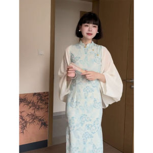 ZHILU | Chinese Style Sun Protection Batwing Sleeve Blouse
