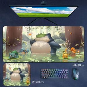 Potdemiel | Office Convenient Small Size 26x21cm Non-slip Mouse Pad High Definition Lock Edge Large Size 90x40cm Rubber Mouse Pad Table Mat