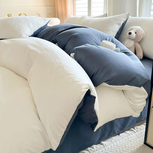 Solid Color Flannel Bedding Set
