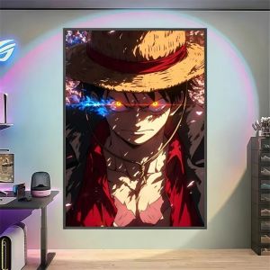 Bandai | DIY 5D Diamond Painting Anime Pirate Characters Collage Art Hobby Craft for Home Wall Decor Ideal Gift for Art Lovers