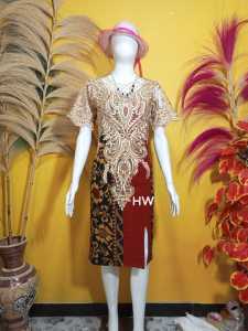 DRESS TENUN MIK BROKAT KUNING