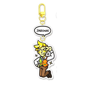 Bandai | for Deltarune Chapter 5 Mad Mew Mew Seven Colored Flowers Acrylic Keychain Backpack Accessories Ornament Exquisite Festival Gift