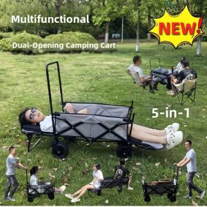 LINSI | Outdoor Camping Dual-Door Lying-Enabled Foldable Camp Cart