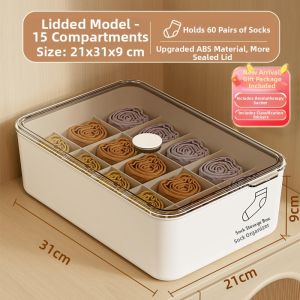 SIVASS | Drawer Organizer Storage Box Underwear Socks Partition