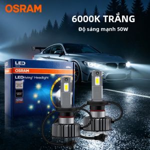 Osram | Đèn Pha Ô Tô LED OSRAM H4 H7 H8 H11 100W Mạnh Mẽ 6000K Trắng Tích Hợp Quạt Làm Mát Bóng Đèn Sương Mù Lắp Được Cho Hầu Hết Các Loại Xe
