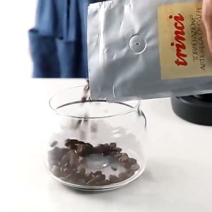 RU.Cafe Vacuum Sealed Tank เมล็ดกาแฟเก็บกระป๋องสูญญากาศอาหารเกรดแก้วปิดผนึกกระป๋องชา