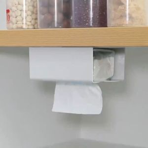 UMI Self Adhesive Kitchen Tissue Box Toilet Paper Dispenser Bathroom Tissue Storage Box with Stickers Bekas Tisu Box 纸巾收纳盒