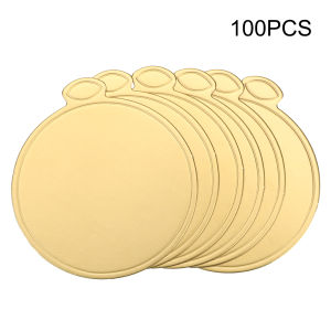 Disposable 100Pcs/Pack Pastry Decorative Kit Cake Cardboard Round Cake Dessert Tray Paper Coasters Dessert Displays Tray