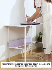 Meja Belajar 120cm Meja kantor Meja komputer Meja Kamar Tidur Sederhana Dengan Rak Buku Computer