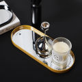 ZHIZHOU | Elegant Storage Hand Tray Mirror Finish. 