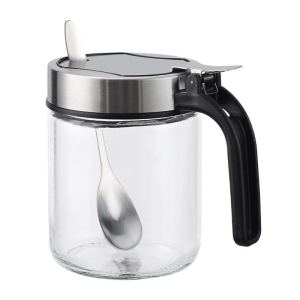 Seasoning Containers Salt Jar Kitchen For Home Classy Moisture-Proof Seasoning Jar Sealed Seasoning Sub-Packaging Glass Combination Suit