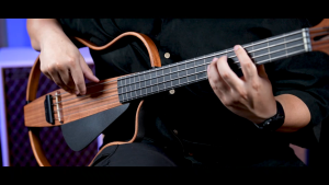 Natasha NBSG Silent Guitar Bass Fretless Mahogany กีตาร์ อัจฉริยะ ไซเลนท์กีตาร์