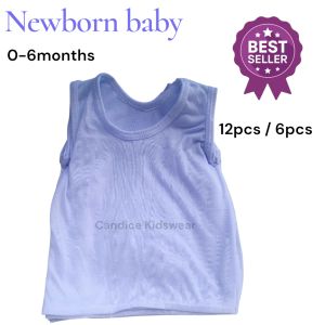 6/12pcs Sando infant baby boy 0-6months