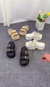 Sandal Wanita Kekinian Tinggi: Sandal Fuji Wanita Wedges Korea & Sandal Jelly Wanita