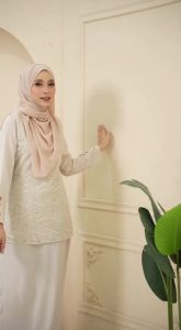 【KOLEKSI BAJU RAYA】KURUNG MODERN WARNA NUDE DEWASA & BUDAK SEPASANG - BAJU RAYA SEDONDON ( B004KM ) KMB / SFND