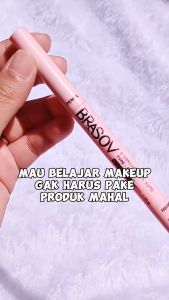 BRASOV Pensil Alis 2 in 1 | Eyebrow Pensil Alis Duo Dengan Sikat dan Peraut Eyebrow Pencil | Eyebrow Pencil Automatic Otomatis Putar Screw Turn | Eyebrow Pencil Pigmented