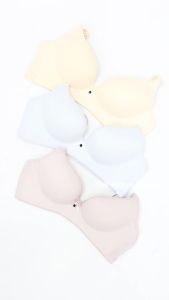 WIMIU BH Wanita Premium Bra Wanita Semi Seamless Busa Tipis Tanpa Kawat 100099