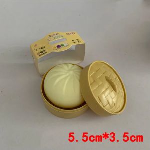 1PC Dumpling Stress Balls Fidget Sensory Toy Simulation Food with Little Steamer Squeeze Dough Ball Stress Relief Hand Toy