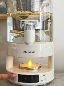 Glasslock Split type health pot flower tea pot Juhit bucket stewed and cooked in one household multi-functional teapot with faucet party fruit wine