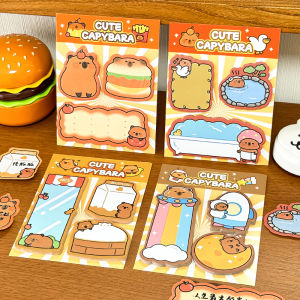 สติ๊กเกอร์โน้ตสุดน่ารัก ชุดสุนัขจิ้งจอก ของขวัญเล็กสำหรับนักเรียน ใช้ในห้องเรียน ใช้ซ้ำได้ อุปกรณ์เรียนที่จำเป็น