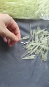 【1000Pcs】200ul Pipet 0.2ml Micropipet Tips Pipette Tips Yellow Tips Pipet Drop Laboratorium Pipet Panjang