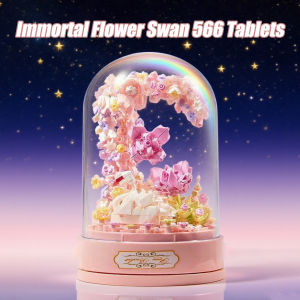 Flowers with Light Building Blocks Toys Flowers Music Box for Girls Valentines Day Gifts