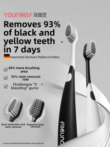 Young Elf | Advanced Whitening Soft Bristle Toothbrush for Men Wide Head
