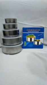 ( BISA COD ) PROMO RANTANG STAINLESS STEEL 5 SUSUN / TEMPAT MAKANAN RANTANGAN SUSUN / FOOD GRADE / TEMPAT PENYIMPANAN MAKANAN