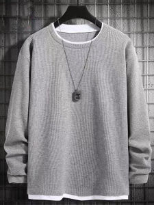 Áo Sơ Mi Nam Dài Tay Thường Ngày Hai Mảnh Thời Trang Mùa Hè 2025 Thường Ngày Ngoài Trời Rộng Rãi Chất Liệu Khác Không Thương Hiệu