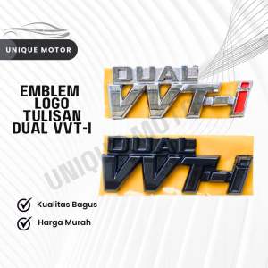 Logo Emblem Bagasi Dual VVT-i Kecil Original