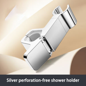 Adjustable Chrome Shower Rail Holder Universal Shower Head Holder Hand Shower Rail Shower Bracket  for Home Bathroom Accessories