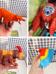 Mềm Silicone Thực Tế Mô Hình Động Vật Khỉ Khổng Lồ Khỉ Cáo Vẹt Trẻ Em Đồ Chơi Giáo Dục Tĩnh Búp Bê Cho Mọi Lứa Tuổi