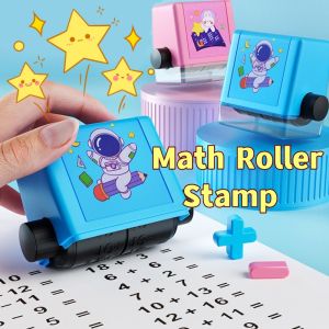 Math Roller Stamp For Students Addition And Subtraction Exercises Rolling Seal Print Stamp