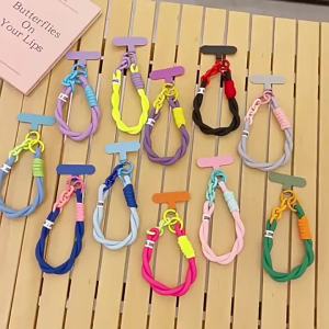 Creative Woven Mobile Phone Universal Lanyard Wrist Strap Hand Pull Short Rope Cord Mobile Phone Decorative Pendant Accessories