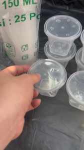THINWALL SAMBAL/TEMPAT SELAI / TEMPAT SAMBAL 100ML 150ML ISI 25 SET