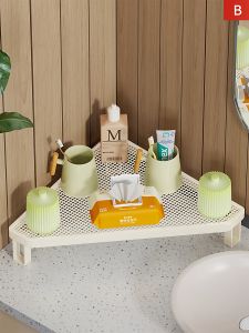ตู้เก็บของในห้องน้ำแบบตั้งได้ ชั้นวางของในห้องน้ำ ชั้นวางของสำหรับหน้ามือ ชั้นวางของสำหรับใช้ในบ้าน อุปกรณ์ในห้องน้ำ วัสดุ PP