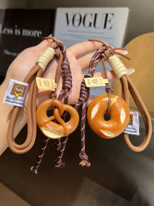 Original Korean Style Bread Keychain Hand Cord Bag Charm Accessory Bloggers Love Sourdough Bread Inspired Key Holder