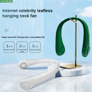 Quạt Cổ Không Lá Quạt Đeo Cổ Tiện Dụng Quạt Cổ 360 Độ Quạt Làm Mát USB Yên Tĩnh Cho Năm Sạc USB Ngoài Trời