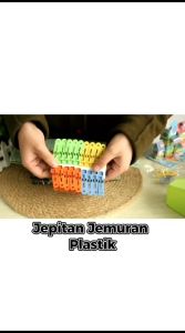 Jepitan Jemuran Baju Isi 20Pcs Bahan Plastik / Clothes Hanger Clips / Penjepit Pakaian Laundry Baju Anak Bayi Dewasa Celana Selampai Sapu Tangan Kaus Kaki Bra Boxer Dasi / Gantungan Klip Warna Warni Tahan Lama Peralatan Rumah Tangga Serbaguna - HOMIA