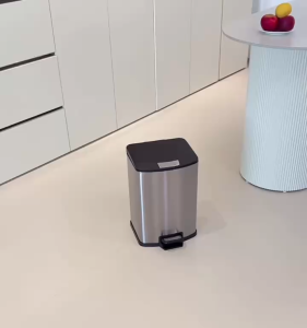 High-end light luxury trash can Moonlight Silver 10L suitable for bedrooms kitchens living rooms and bathrooms