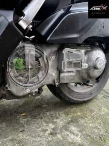 Nmax V2/V3 CVT Crankcase Cover – 2-Layer Acrylic Design Plug & Play with Bolts Washer & Sticker