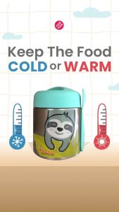TUM TUM Thermal Kids Food Flask & Magnetic Spork: Peralatan Makan Anak