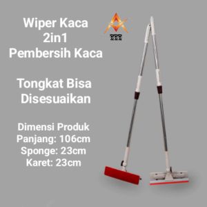 Pembersih Kaca Jendela Rumah 2in1/Window Wiper C22